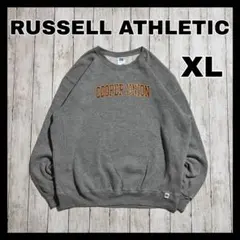 RUSSELL ATHLETIC カレッジスウェット　プリントロゴ　グレー　XL
