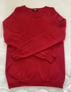 UNIQLO カシミヤセーター XL レッド　レディース