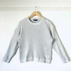 【今だけ特別価格・良品】ビームスハート 起毛ワッフル カットソー M グレー 綿