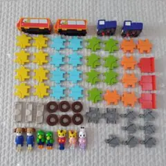 知育玩具 しまじろう パネルブロック トラック へんしんバス 人形 セット