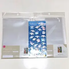 DAISO A5クリアポケット ６穴リング用リフィル ぷくっとシール シナモン