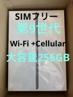 【定価9.1万】第9世代 256GB Wi-Fi +Cellular 付属品あり