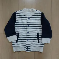 無印良品 ボーダー ブルゾン 90センチ