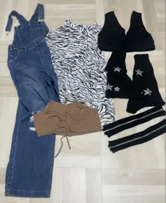 レディース服まとめ売り 約17点　サロペットあり（M〜Lサイズ）