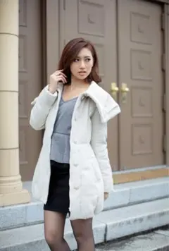 rienda ボリュームタックダウンコート