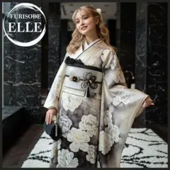 ショール&バッグ付き☆振袖フルセット(9点)高級手描き・成人式・作家者・落款入りのサムネイル