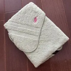 未使用　RALPH LAUREN ケーブル　ウォッシュタオル　ラルフローレンのサムネイル