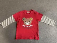 ミキハウス　ベビー　90cm 長袖　Tシャツ　重ね着風