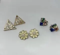 ゴールドピアス3ペアセット