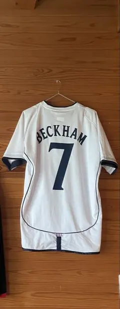 正規品　イングランド代表　2002年W杯　ベッカム　ユニフォーム