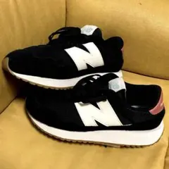 New Balance スニーカー ブラック/ホワイト237(25㎝メンズ)