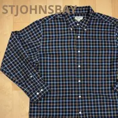 90s ST. JOHN'S BAY セントジョンズベイ　チェックBDシャツ