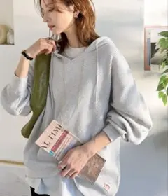 《JaVa ジャバコラボ》毎日着たいオーバーサイズワッフルパーカー