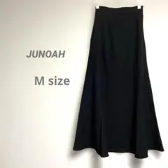 ジュノア レディース マキシ丈マーメイドスカート M ブラック