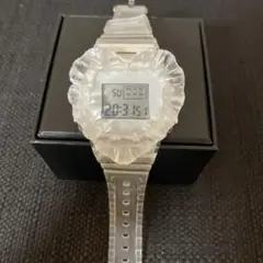 雑貨！未完成 特製 クリアフリルハートうで時計 透明