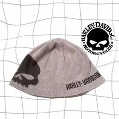90s harley-davidson skull ビーニー ニット帽 y2k