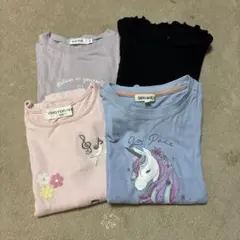 長袖カットソー 4枚セット 130センチ