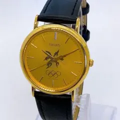 セイコー オリンピック記念モデル メンズ腕時計 7N21-8A00 動作良好