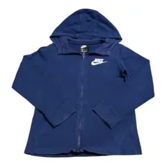 Nike 紺　紺色　フルジップパーカー M 140-150