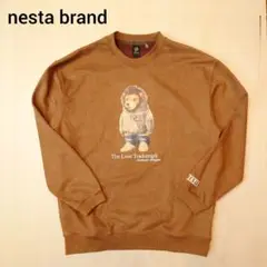 nesta brand スウェット ライオン ベロア調 ネスタブランド