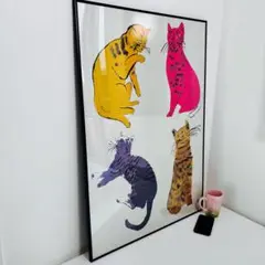 【ポスター】アンディ ウォーホル 「ネコ」 A1サイズ