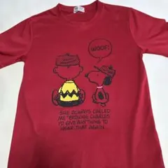 ま*ん様 PEANUTS スヌーピー Tシャツ レッド Sサイズのサムネイル