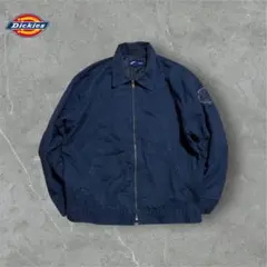 M64 Dickiesディッキーズワークジャケットネイビー裏キルティング中綿入り