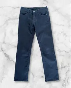 裏起毛ブラックストレートレッグパンツ