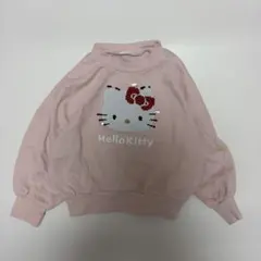 Hello Kitty ピンク ブラック　トレーナー110せんち
