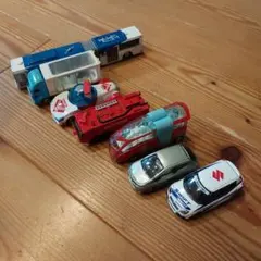 ミニカーセット バス 消防車 救急車