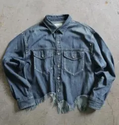 H.V.F.N 新品 HEM CRUSH DENIM SHIRT - メルカリ