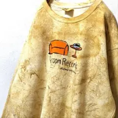 コンフォートカラーズ ゲストルームレコード総柄 スウェットタイダイ L 古着