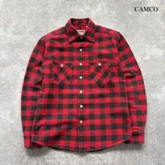 CAMCO カムコ ネルシャツ レッド 赤系 C-23-3 ヘビーウエイト Heavy Weight L/S Flannel Shirts チェック ヘビーネル