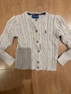 美品♡ポロラルフローレン 長袖カーディガン　グレー 4T 人気商品