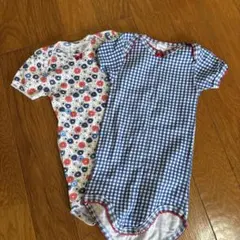 PETIT BATEAU ロンパース 2枚セット 12m/74cmのサムネイル