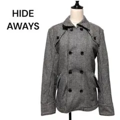 【希少品】千鳥格子アウター　HIDEAWAYS カジュアル　クラシックデザインのサムネイル