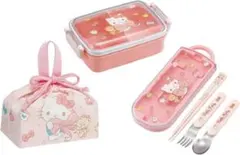 新品◆Skaterお弁当箱3点セット◆ハローキティお箸トリオセットお弁当袋 子供
