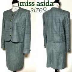 miss asida チェック デザイン セットアップ スーツ