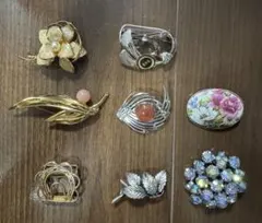 ブローチセット 多様なデザイン　8個セット　アクセサリー