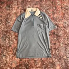 80s adidas デサント製　ポロシャツ