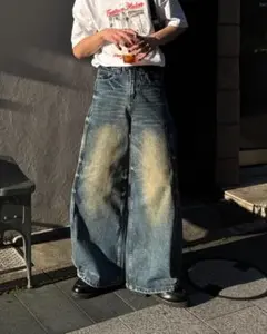 yolo デザインドッキングデニムパンツ TO0192