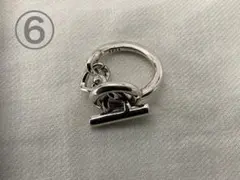 シルバー925 メキシカンジュエリー　ヴィンテージリング　チェーン 鍵 リング⑥