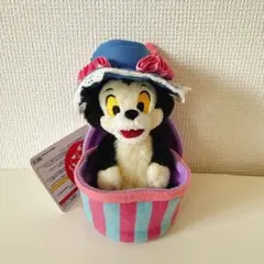 신품 미사용 タグ付き ディズニーリゾート ミニスタ フィガロ ぬいぐるみバッジ