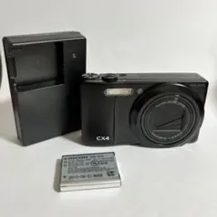 RICOH CX6 ブラック 動作確認済 バッテリー・充電器付 ズーム操作難