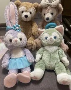ダッフィー＆フレンズ　ぬいぐるみ4体