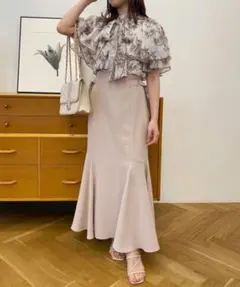 NICE CLAUP サイドベルトマーメイドスカート