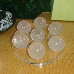 ☆まあちゃん様専用☆優し☆天然石　虹入り AAA級　スターローズクォーツ　七星陣