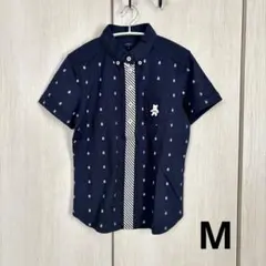 PEARLY GATES ネイビー ドット柄 ポロシャツ 4サイズ PEARLY GATES ネイビー ドット柄 ポロシャツ サイズ4 - メルカリ
