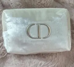 クリスチャンディオール ポーチ ホワイト 新品 ノベルティ ゴールド 星チャーム