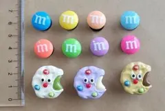 クロックス ジビッツ アクセサリー　 M&M チョコ・クッキ－　11点セット